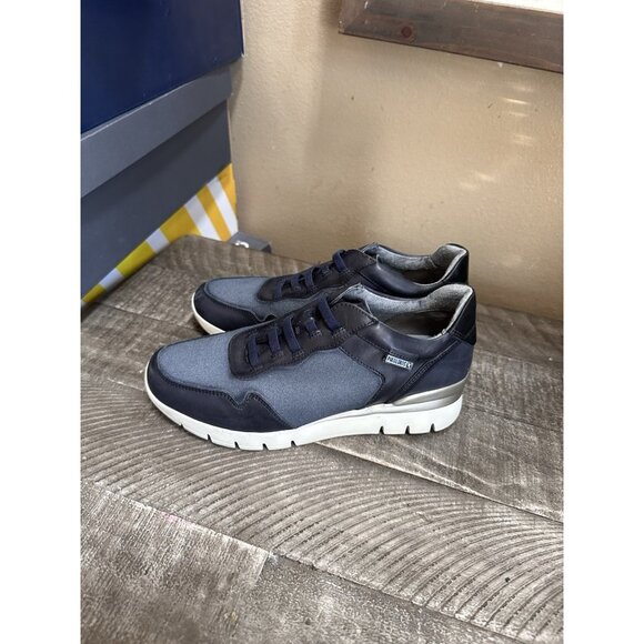 PIKOLINOS Shoes - Pikolinos Cantabria Mix-media leather and recycled materials navy blue - Size 37